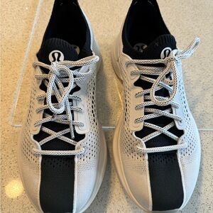 lululemon athletica Black and white Athletic Shoes